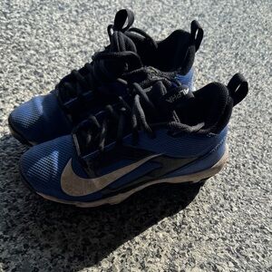 Nike Black and Blue Sports Cleats